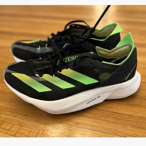 Adidas Adizero Pro Black and Neon Green Shoes